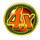 bells and holly multiplier retro roller wild 3 symbol icon