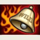 bells on fire wild symbol icon