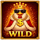 chicken crown wild symbol icon