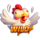 chicken fire wild symbol icon