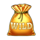 coin splash dice wild bag symbol icon