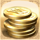 cowboy treasure coins symbol icon