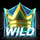 crypto crown 5 wild symbol icon