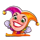 dancing joker wild symbol icon