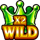 diamond style wild 2 symbol icon