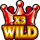diamond style wild 3 symbol icon