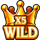 diamond style wild 4 symbol icon