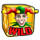 dice gold 243 jester wild symbol icon