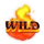 dragons fire wild symbol icon