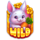 easter bunny treasures wild symbol icon
