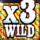 festive xmas 7s wild 3 symbol icon