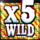 festive xmas 7s wild 5 symbol icon