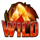 fiery slots cash mesh link wild symbol icon