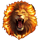 fire lion symbol wild icon