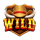 fire stampede ultimate ridin the respin wild symbol icon