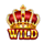fortune crown gold gift wild 1 symbol icon