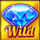 four lucky diamonds wild symbol icon