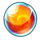gem fire wild symbol icon