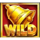 gold trio 10000 wild symbol icon