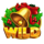 gold trio santa surprise wild symbol icon