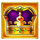 golden crown hold and win wild symbol icon
