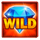 golden diamonds 5 extreme wild symbol icon