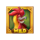 golden gallina wild chicken symbol icon