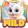 golden kitty wild symbol icon