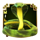 golden serpent wild symbol icon