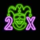 joker 3600 2xwild symbol icon