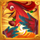 kung fu rooster wild symbol icon