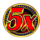 liberty multiplier retro roller wild 5 symbol icon