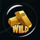 lucky blue wild symbol icon