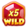 lucky dice wild symbol icon
