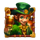 magical leprechaun wild symbol icon