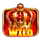 mega wild fruits on fire wild symbol icon