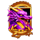 mystical dragons pink wild symbol icon