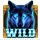 night wolf hold and hit wild symbol icon