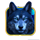 night wolf wild symbol icon