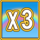 rainbow magic wild 3 symbol icon