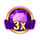 rapid gems purple super jewel wild symbol icon