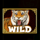 retro tiger wild symbol icon