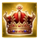 royal gold rush wild symbol icon
