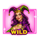sexy joker wild symbol icon