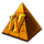 shadow of luxor pyramid symbol icon