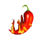spicy fruits wild symbol icon