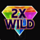 super gems 2x wild symbol icon