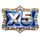 the game show wild 3 symbol icon