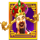 three star fortune man symbol icon