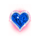 wild love blue heart wild symbol icon